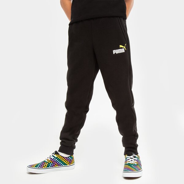 Spodnie PUMA SPODNIE ESS+ 2 COL LOGO FL CL B (586988 97) Czarny