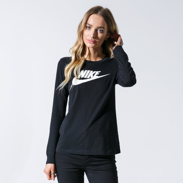 Koszulki NIKE T-SHIRT LS SPORTSWEAR ICON FTRA (BV6171-010) Czarny
