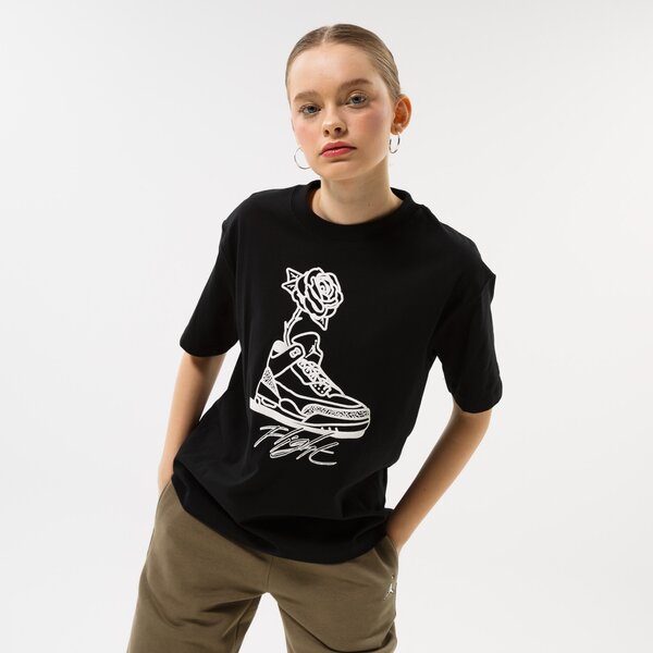 Koszulki JORDAN T-SHIRT W J FLIGHT GF GFX TEE (DV1408-010) Czarny