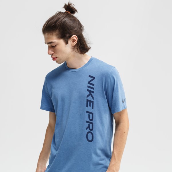 Koszulki NIKE T-SHIRT NP SS NPC BURNOUT (CU4975-442) Niebieski