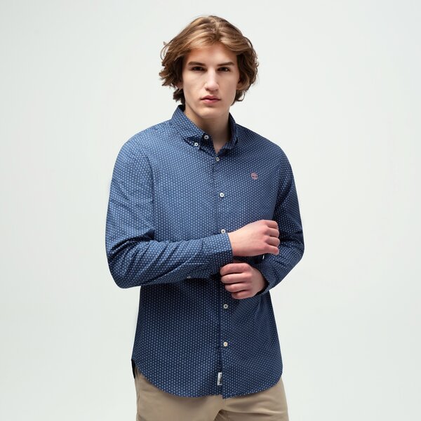 Koszule TIMBERLAND KOSZULA LS MICRO AOP SHIRT (TB0A5TQ9CR91) Multicolor