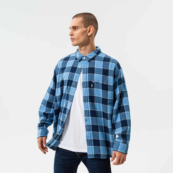 Koszule LEVI'S KOSZULA SILVERTAB OVERSIZE 1 PKT (A3404-0006) Niebieski
