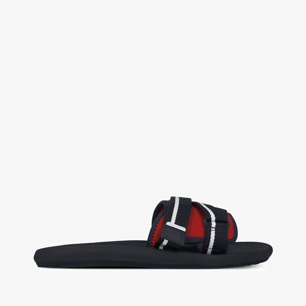 Klapki LACOSTE CROCO SLIDE UTILITY 220 1 CMA (739CMA001821B) Granatowy