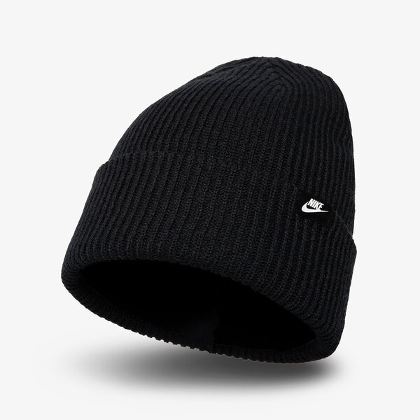 Czapki zimowe NIKE CZAPKA U NSW BEANIE FISHERMAN (DV5435-010) Czarny