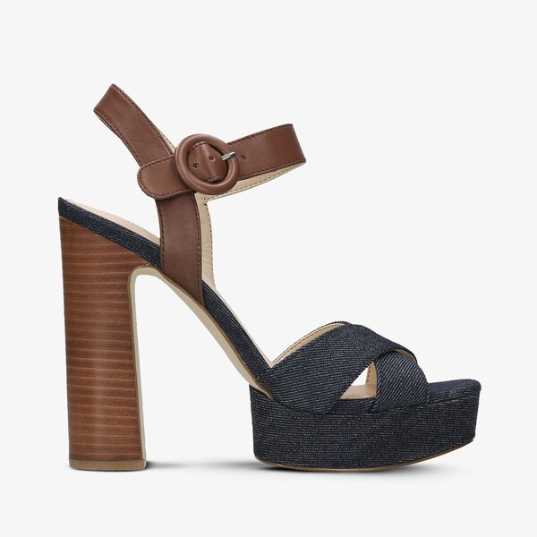 Sandały GUESS LINSAY (FLLIY1DEN03NAVY) Granatowy