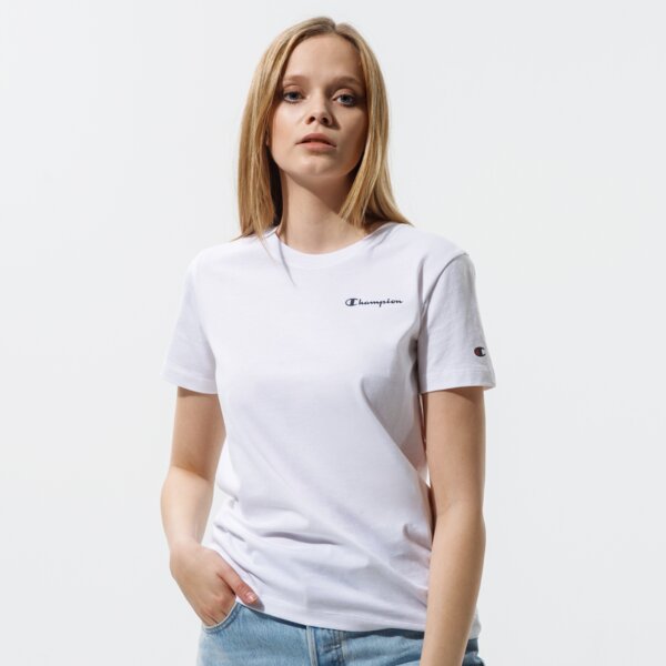 Koszulki CHAMPION T-SHIRT CREWNECK T-SHIRT (112605WW001) Biały
