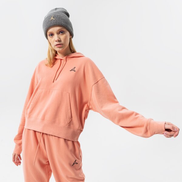 Bluzy JORDAN BLUZA Z KAPTUREM W J ESSEN FLC HOODIE CORE (DN4570-824) Różowy