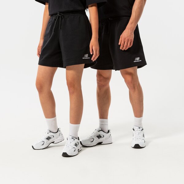 Spodenki NEW BALANCE SZORTY NB ESSENTIALS UNI-SSENTIALS FLEECE SHORT (US21500BK) Czarny