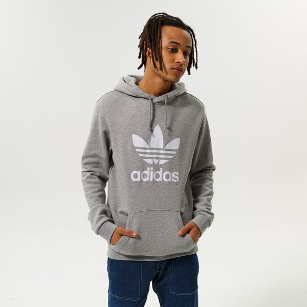 adidas ADIDAS BLUZA Z KAPTUREM TREFOIL HOODY (H06669) Szary