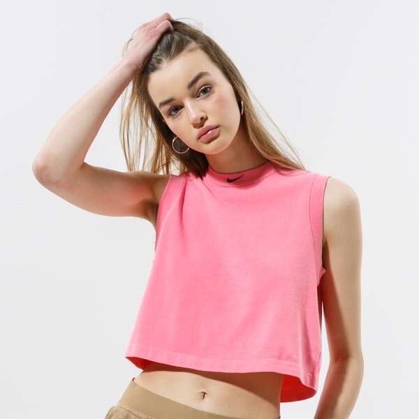 Koszulki NIKE T-SHIRT W NSW WASH TNK TOP (CZ9852-675) Różowy
