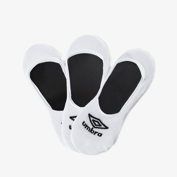Skarpetki UMBRO STOPKI FOOTIE 3PK WHT (UL37SKA08003) Biały