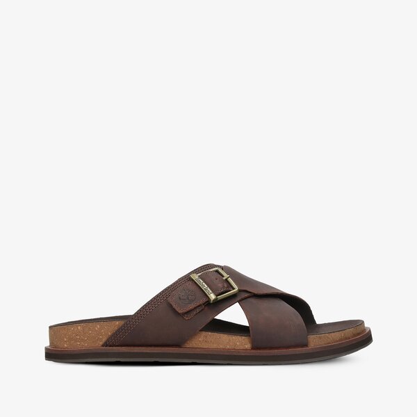 Klapki TIMBERLAND AMALFI VIBES CROSS SLIDE (TB0A41A1V131) Brązowy