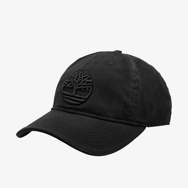 Czapki z daszkiem TIMBERLAND CZAPKA COTTON CANVAS CAP TREE LOGO (TB0A1E9M0011) Czarny