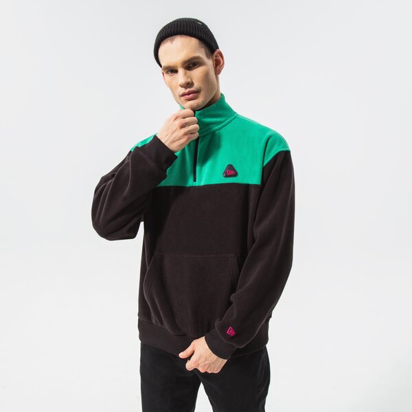 Kurtki przejściowe NEW ERA POLAR NEW ERA COLOURBLOCK QUARTER ZIP (12893060) Czarny