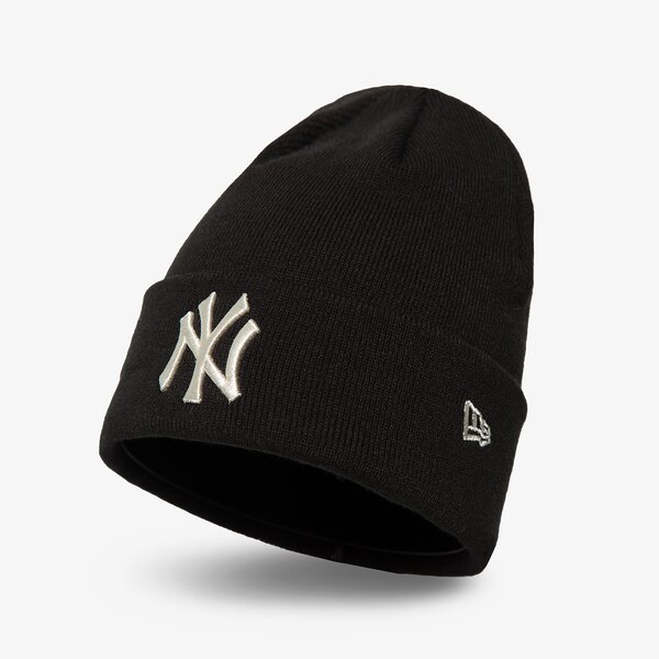 Czapki zimowe NEW ERA CZAPKA WMNS METALLIC BEANIE NYY (60292652) Czarny