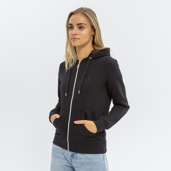 Bluzy UMBRO BLUZA ROZPINANA Z KAPTUREM OTAMA (UL320BLD22001) Czarny
