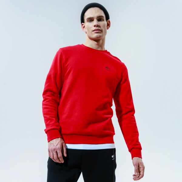 Bluzy CONFRONT BLUZA ESSENTAL CREW (CF320BLM39003) Czerwony