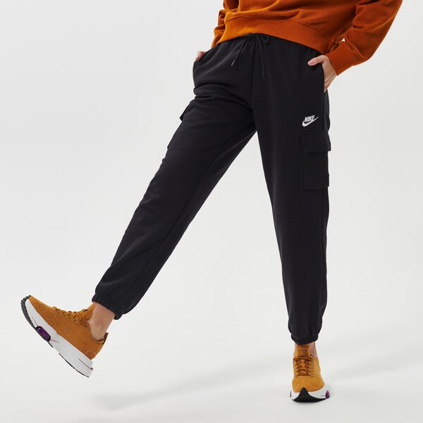 Spodnie NIKE SPODNIE W NSW ESSNTL FLC MR CRGO PNT (DD8713-010) Czarny