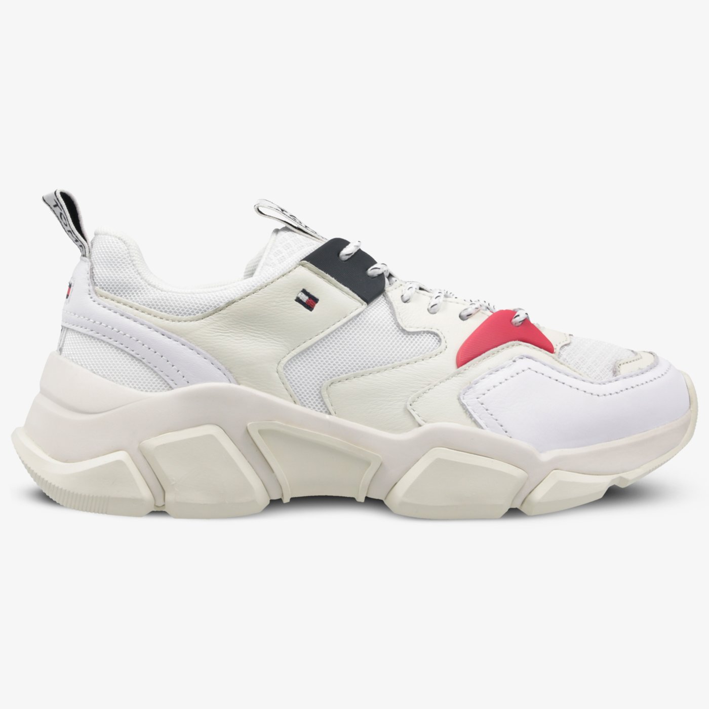 wmn chunky mixed textile trainer