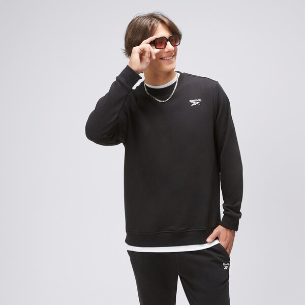Bluzy REEBOK BLUZA RI FT LEFT CHEST CREW (H54798_100050282) Czarny