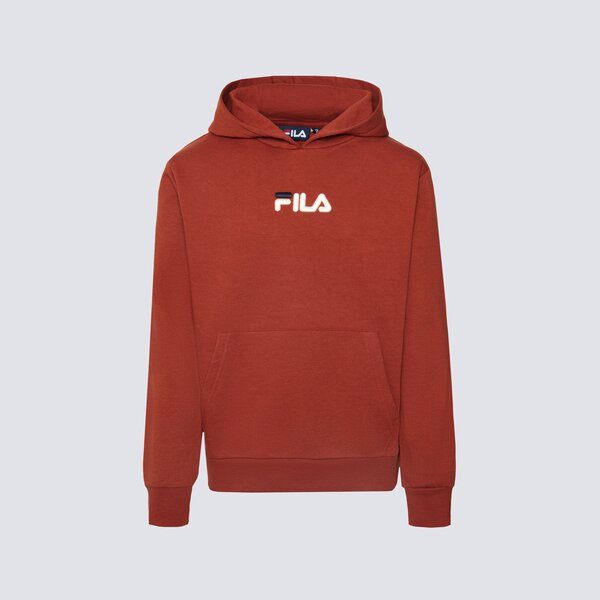 Bluzy FILA BLUZA Z KAPTUREM WYLIE (FW22SRK001909) Czerwony