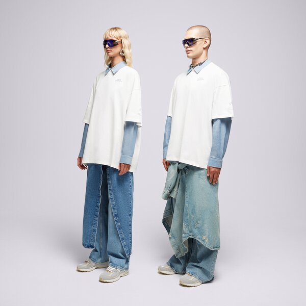 Sizeer S.NOW JOB SIZEER T SHIRT “MAYBE”-NATURAL WHITE (SI123TSU50001) Biały