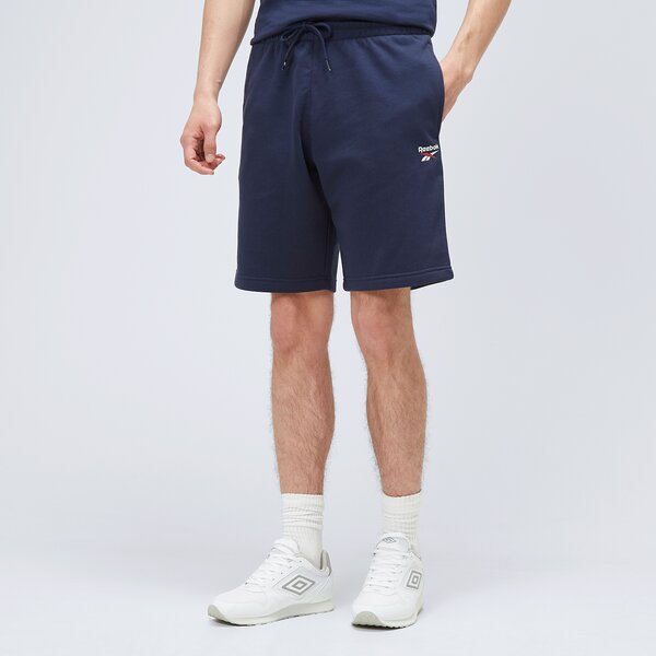 Spodenki REEBOK SZORTY RI LEFT LEG LOGO (HZ8799) Granatowy