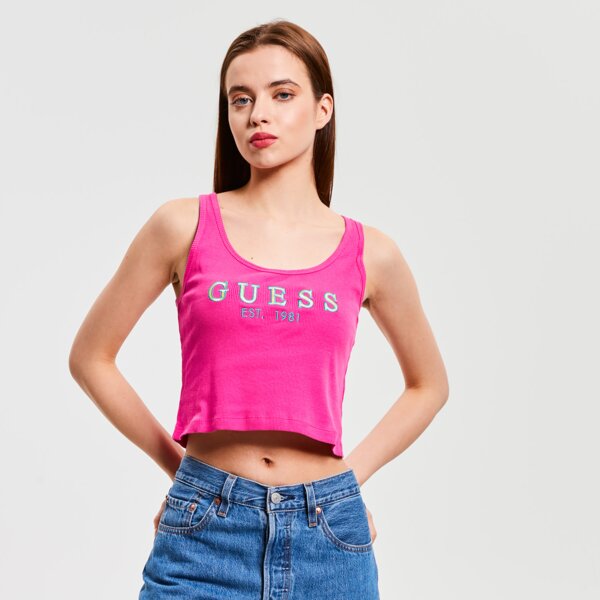 Koszulki GUESS TOP TANK TOP (E1GI10K1811G63X) Zielony