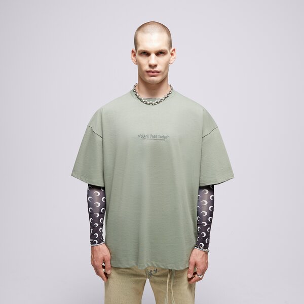 S.NOW JOB SIZEER T SHIRT “BLANK PAGE”-OLIVE (SI123TSU50003)