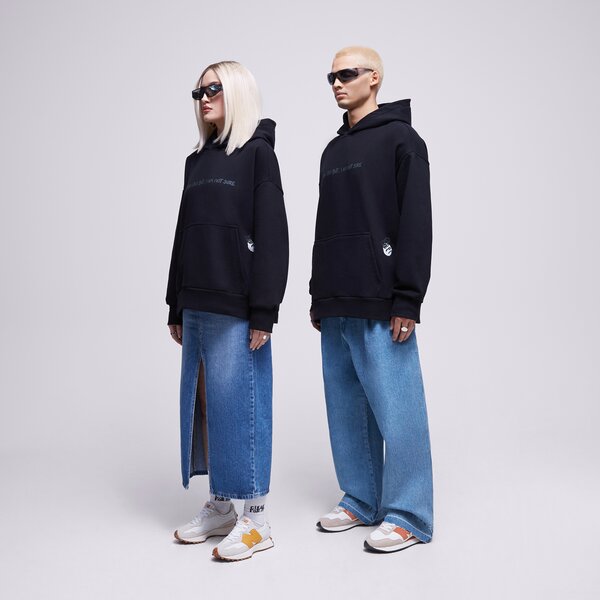 Sizeer S.NOW JOB SIZEER HOODIE “I THINK I DO” BLACK (SI123BLU50002) Czarny