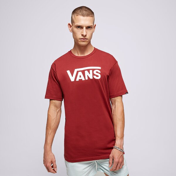 Koszulki VANS T-SHIRT MN VANS CLASSIC SYRAH-WHITE (VN000GGGBWD1) Bordowy
