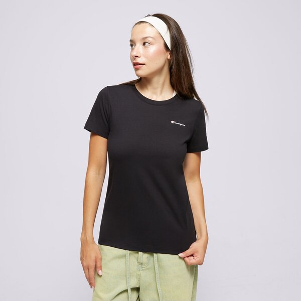 Koszulki CHAMPION T-SHIRT CREWNECK T-SHIRT (117367KK001) Czarny