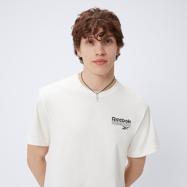 Koszulki REEBOK T-SHIRT RI PROP OF RBK GFX SS (100076380) Beżowy