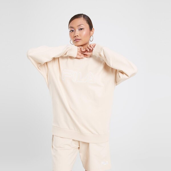 Bluzy FILA BLUZA SHIVA BF CRW STN (SHIVASS23JDMSTN) Beżowy