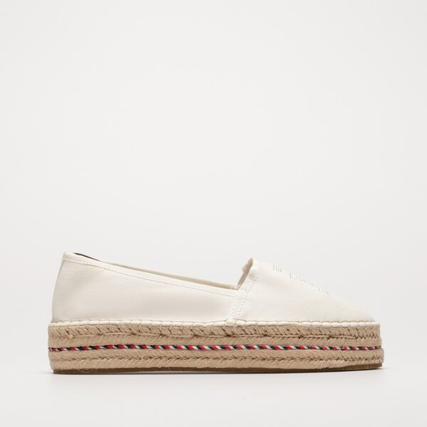 Buty casual TOMMY HILFIGER TH EMBROIDERED FLATFORM (FW0FW07014YBL) Biały