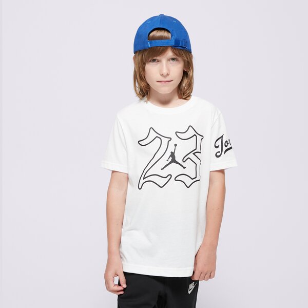Koszulki JORDAN T-SHIRT JDB MVP JUMPMAN 23 SS TEE BOY (95D154-001) Biały