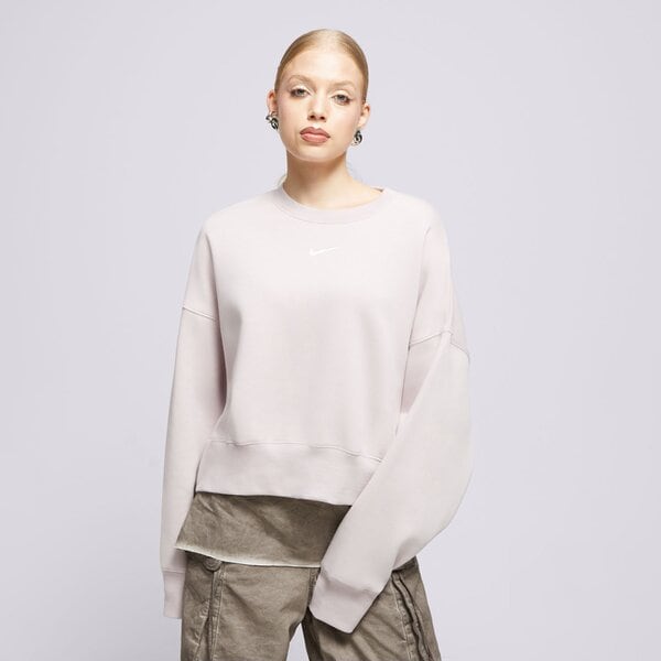 Nike NIKE BLUZA W NSW PHNX FLC OOS CREW (DQ5761-019) Różowy