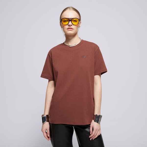 Koszulki NEW BALANCE T-SHIRT ATHLETICS JERSEY T-SHIRT (WT41501ROK) Brązowy