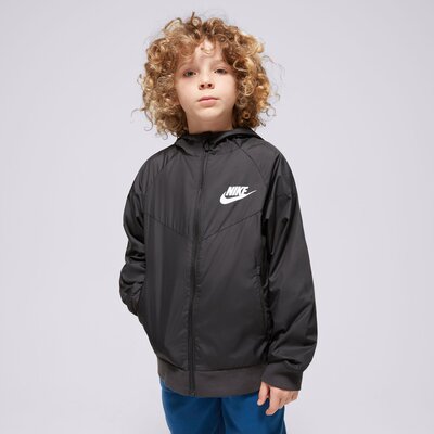 Kurtki przejściowe NIKE KURTKA K NSW WR HD JKT SSNL BOY (FN8757-010) Czarny