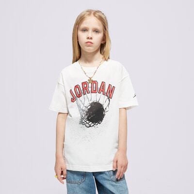 Koszulki JORDAN T-SHIRT JORDAN HOOP STYLE SS TEE GIRL (45C991-782) Biały