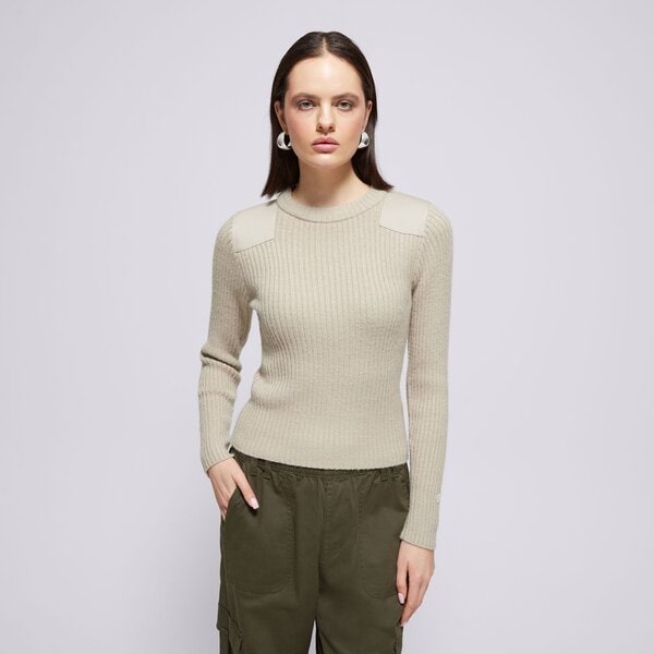 Bluzy CHAMPION SWETER CREWNECK SWEATER (117495ES057) Beżowy