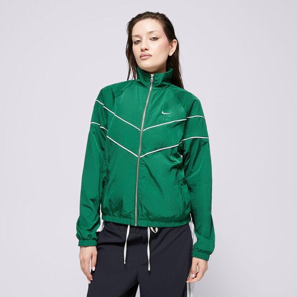 Bluzy NIKE BLUZA W NSW NK WR WVN UV FZ JKT (FV6304-300) Zielony