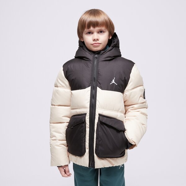 Kurtki zimowe JORDAN KURTKA ZIMOWA JDB FAUX DOWN ACKET BOY (95D133-XAE) Beżowy
