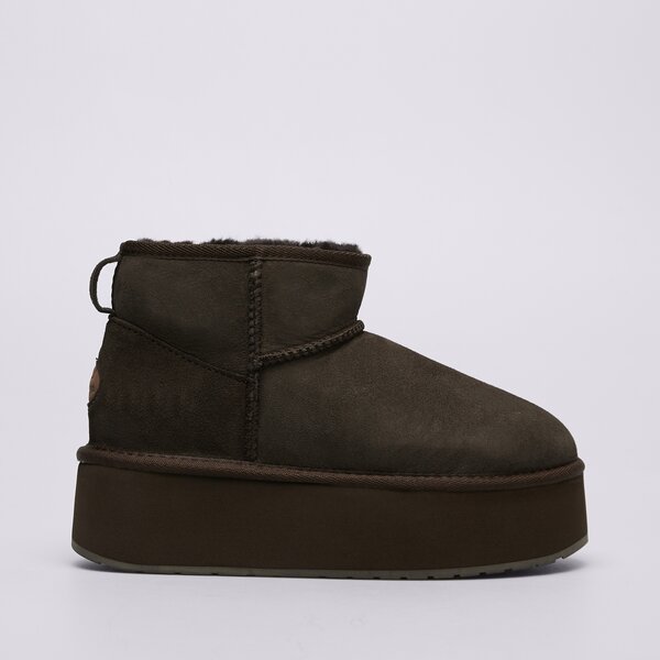 Buty casual EMU AUSTRALIA STINGER MICRO FLATFORM (W13082CHOCOLATE) Brązowy