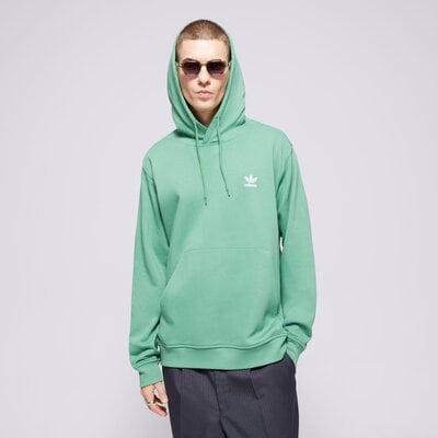 Bluzy ADIDAS BLUZA Z KAPTUREM ESS HD (IX7671) Zielony