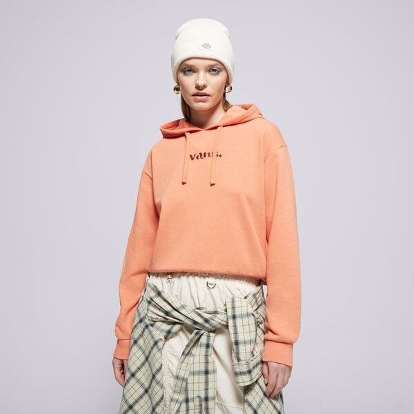 Bluzy VANS BLUZA Z KAPTUREM W ESSENTIAL FT RLX PO (VN000JF6VVL) Pomarańczowy