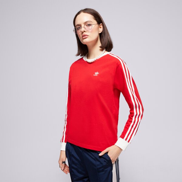 Koszulki ADIDAS T-SHIRT 3S REGULAR LS (JC5777) Czerwony