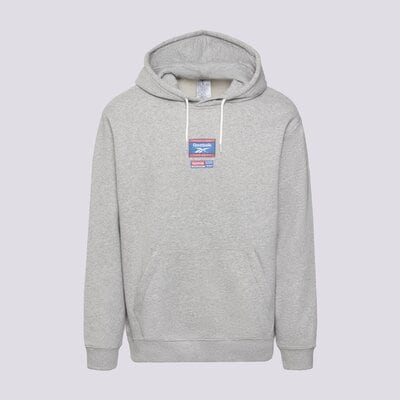 Bluzy REEBOK BLUZA Z KAPTUREM RI BADGE (100205447) Szary