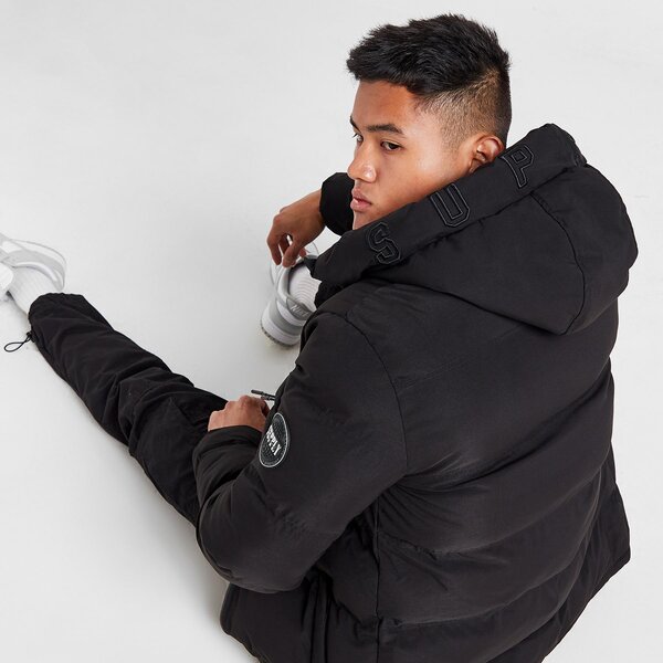 Kurtki zimowe SUPPLY&DEMAND KURTKA ZIMOWA NIKOL PUFFER BLK (SUPTM16630) Czarny