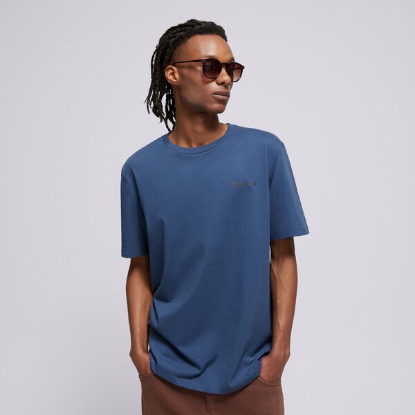 Koszulki TIMBERLAND T-SHIRT FRONT AND BACK LOGO (TB0A2PSA2881) Granatowy